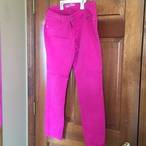 Old Navy hot pink rockstar jeans size 12